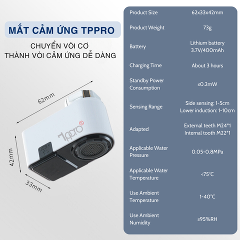 Mắt Cảm Ứng Tự Động Vòi Nước TPPRO TP-001