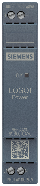 6EP3320-6SB00-0AY0 Nguồn điện LOGO!Power một pha 12 V DC/1,9 A Siemens
