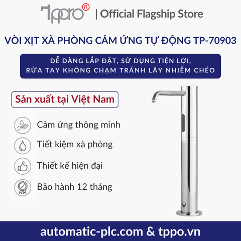 Vòi Xà Phòng Cảm Ứng Tự Động TPPRO TP-70903