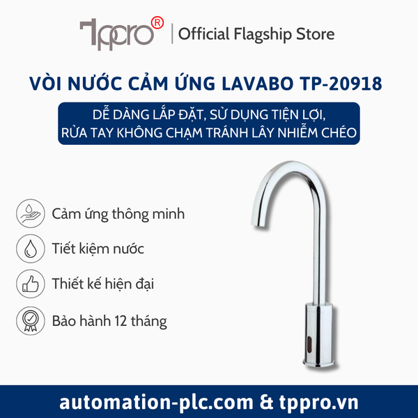 Vòi Nước Cảm Ứng Tự Động Lavabo TPPRO TP-20918