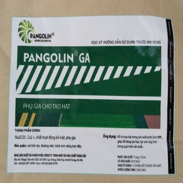  HỖ TRỢ TẠO HẠT PHÂN BÓN PANGOLIN - SGA 