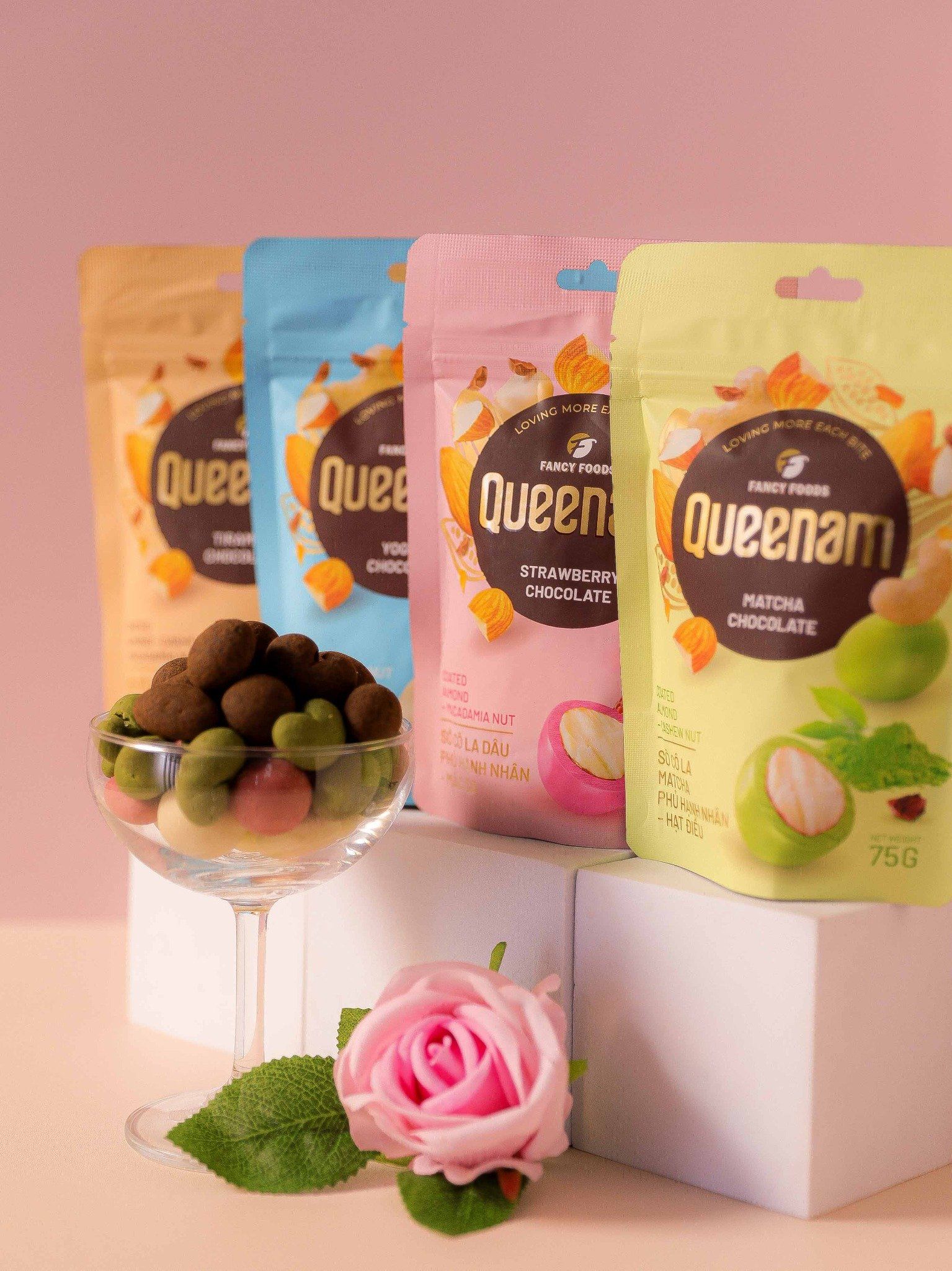  Túi set quà Socola Queenam 4 gói 75 gram 