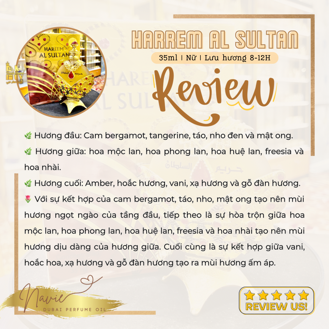  [Navie Dubai] Hareem Al Sultan • Tinh dầu nước hoa Nội Địa Dubai 