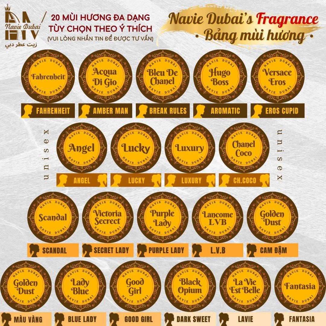  [A-18ml] Tinh dầu nước hoa Dubai cao cấp [Navie Dubai] 