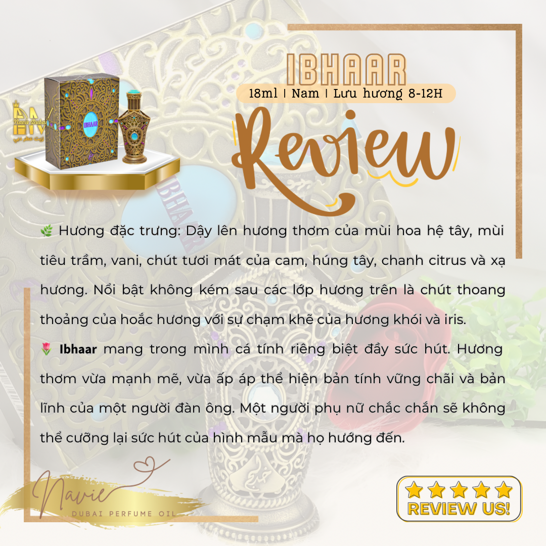  [Navie Dubai] ibhaar • Tinh dầu nước hoa Nội Địa Dubai 