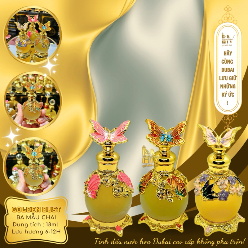  [SALE] NAVIE DUBAI Tinh dầu nước hoa Dubai Chai Thiết kế Bướm 18ml 