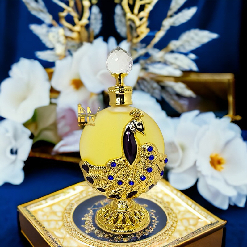  [SALE] Navie Dubai Tinh dầu nước hoa Dubai Chai Thiết kế Con công Vàng 30ml 