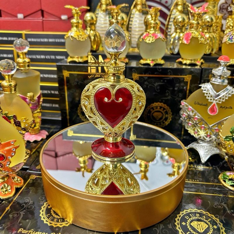 [SALE] Navie Dubai Tinh dầu nước hoa Dubai Chai Thiết kế Tim đỏ 