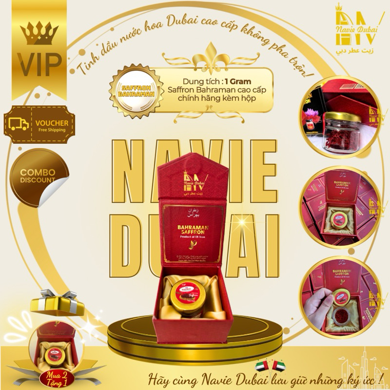  Saffron Nhụy Hoa Nghệ Tây Bahraman (Dòng cao cấp) 