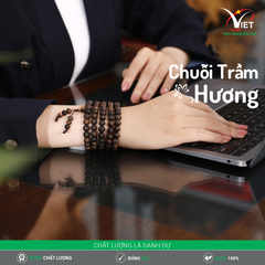 Chuỗi Trầm Hương Thiên Nhiên - Trầm Chìm 108 Hạt