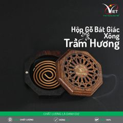 Hộp Gỗ Bát Giác Xông Trầm Hương