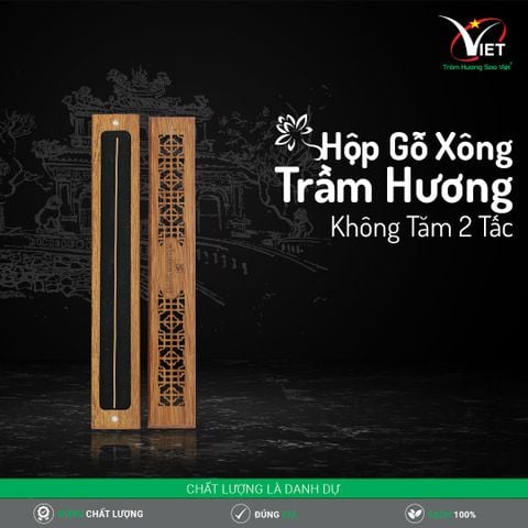 Hộp Gỗ Phụ Kiện Xông Trầm Hương Không Tăm