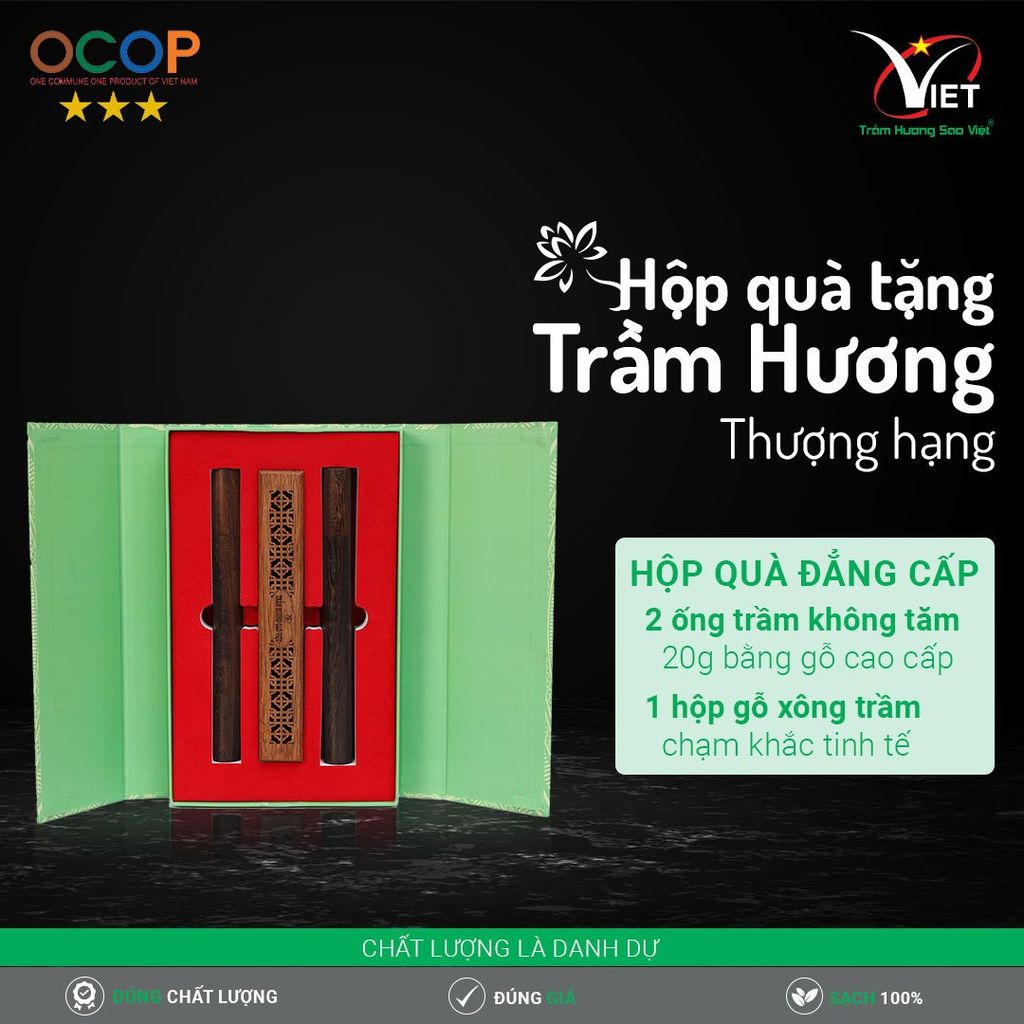 Hộp Quà Tặng Trầm Hương Thượng Hạng