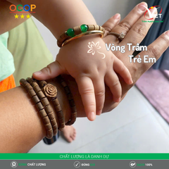Vòng Trầm Hương Trẻ Em – Bảo Vệ & May Mắn Từ Thiên Nhiên Cho Bé Yêu
