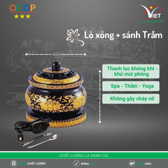 Lò xông + sánh Trầm