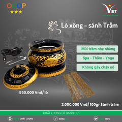 Lò xông + sánh Trầm