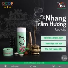Nhang Trầm Hương Cao Cấp 3 Tấc Hộp Tròn 1 kg hơn 1000 Cây