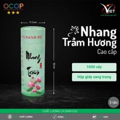 Nhang Trầm Hương Cao Cấp 3 Tấc Hộp Tròn 1 kg hơn 1000 Cây