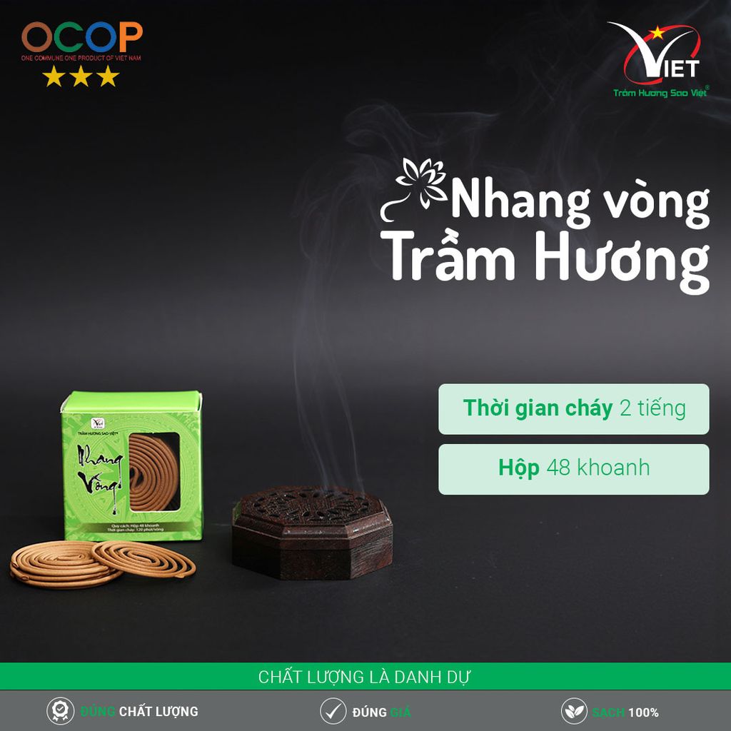 Nhang Vòng Trầm Hương Cao Cấp