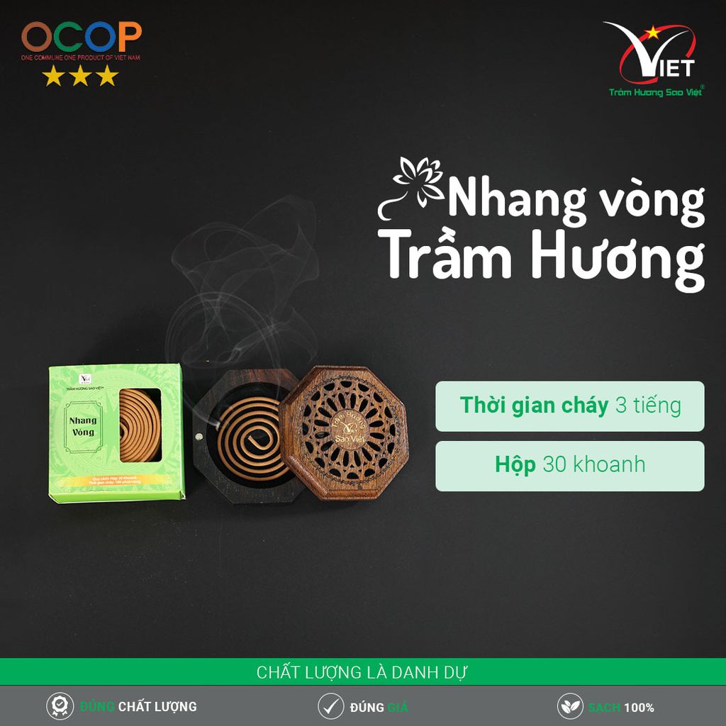 Nhang Vòng Trầm Hương Cao Cấp
