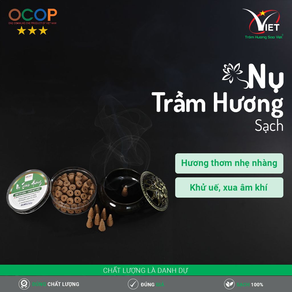 Nụ Trầm Hương Sạch - 100% Tự Nhiên