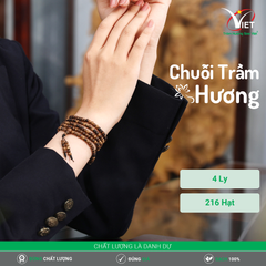 Chuỗi Trầm Thiên Nhiên - Trầm Chìm - Mùi Thơm Nhẹ