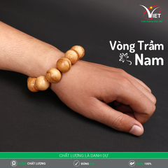Vòng Trầm Nam - Trầm Thiên Nhiên - Kiểu Tròn 16 Ly