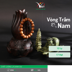 Vòng Trầm Thiên Nhiên - Màu Chocolate Độc Đáo - Mẫu Nam