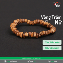 Vòng Trầm Mảnh Thiên Nhiên Dành Cho Nữ - Độc Đáo