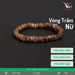 Vòng Trầm Nữ - Trầm Mảnh Chìm Thiên Nhiên - Hàng Độc Hiếm Gặp