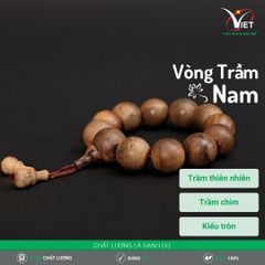 Vòng Trầm Nam - Trầm Chìm Thiên Nhiên 20 Ly Cực Hiếm - Kiểu Tròn