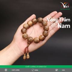 Vòng Trầm Nam - Trầm Chìm Thiên Nhiên 20 Ly Cực Hiếm - Kiểu Tròn