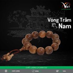 Vòng Trầm Nam - Trầm Chìm Thiên Nhiên 20 Ly Cực Hiếm - Kiểu Tròn