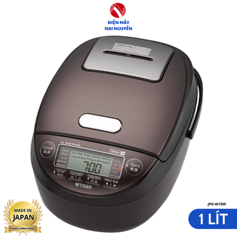 Nồi cơm điện tử áp suất cao tần 1.0 lít Tiger JPK-W10W