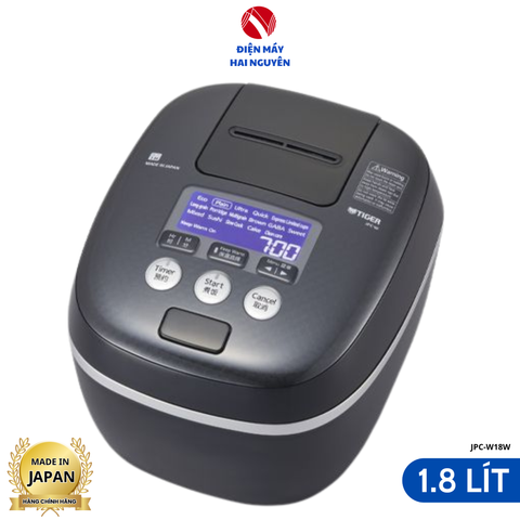 Nồi cơm điện tử cao tần áp suất Tiger 1.8 lít JPC-W18W