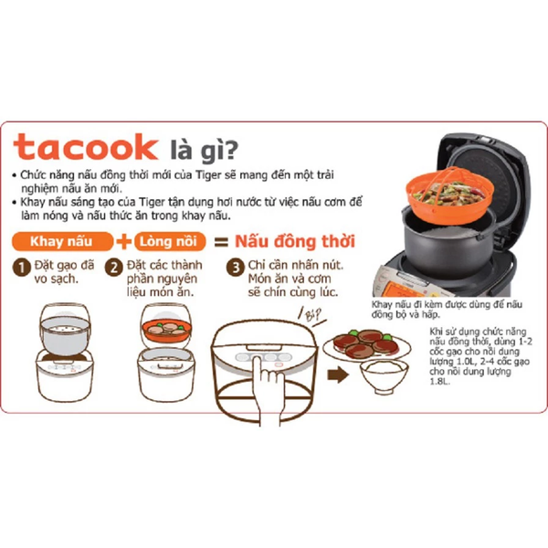 Nồi cơm điện TIGER  JBV-S18W