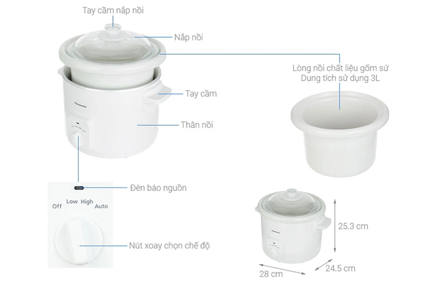 Nồi nấu chậm Panasonic NF-N31AWRA