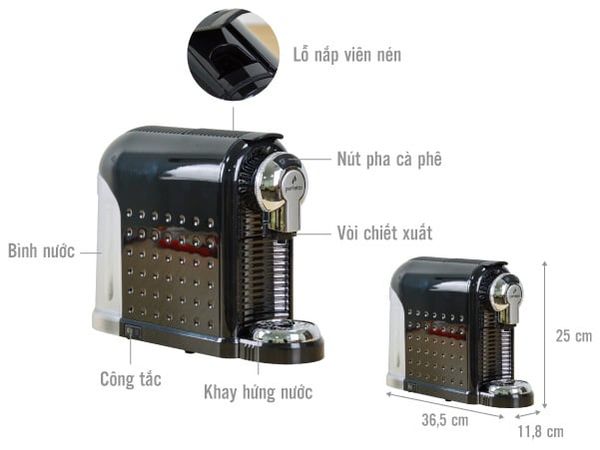 Máy pha cà phê Espresso PERFETTO P.08