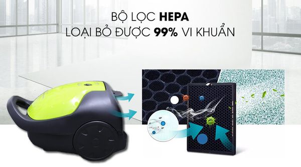 Máy hút bụi có túi Panasonic MC-CG370GN46