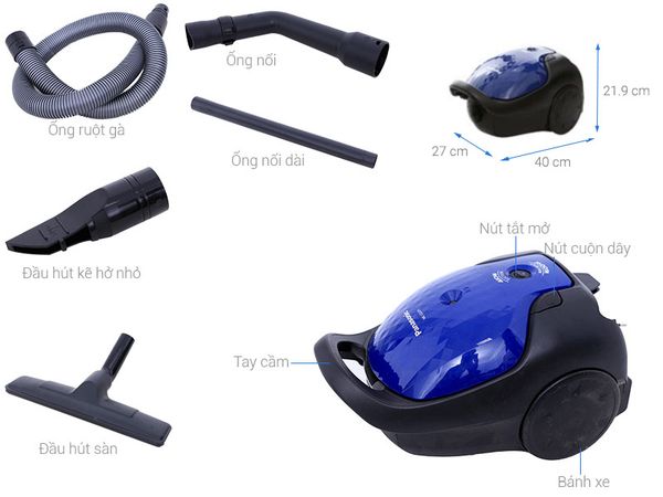 Máy hút bụi có túi Panasonic MC-CG371AN46