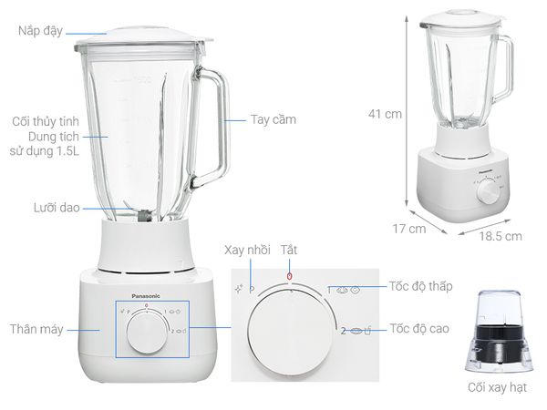 Máy xay sinh tố đa năng Panasonic MX-EG5311WRA
