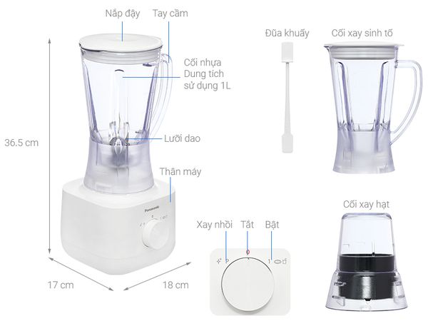 Máy xay sinh tố Panasonic MX-EP3171WRA