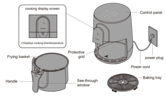 Nồi Chiên Không Dầu Panasonic NF-CC150WRA