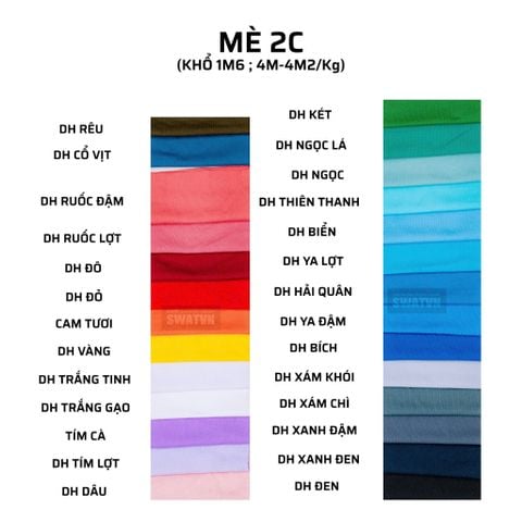 VẢI THUN MÈ 2C