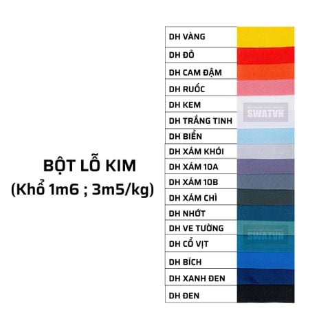 VẢI THUN BỘT LỖ KIM
