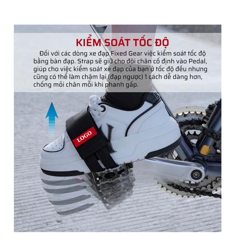STRAP JARVAN GẮN PEDAL XE ĐẠP