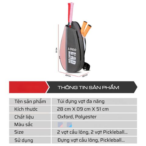 TÚI VỢT CẦU LÔNG CL3