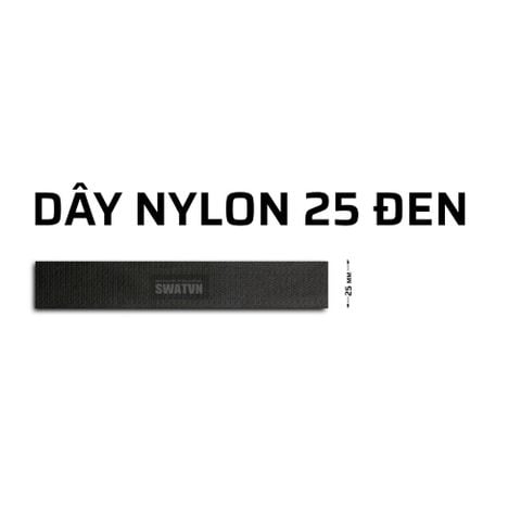 DÂY NYLON 25mm ĐEN