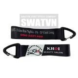 MÓC KHOÁ DÂY SATIN ĐẦU NHỰA