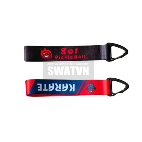 MÓC KHOÁ DÂY SATIN ĐẦU NHỰA
